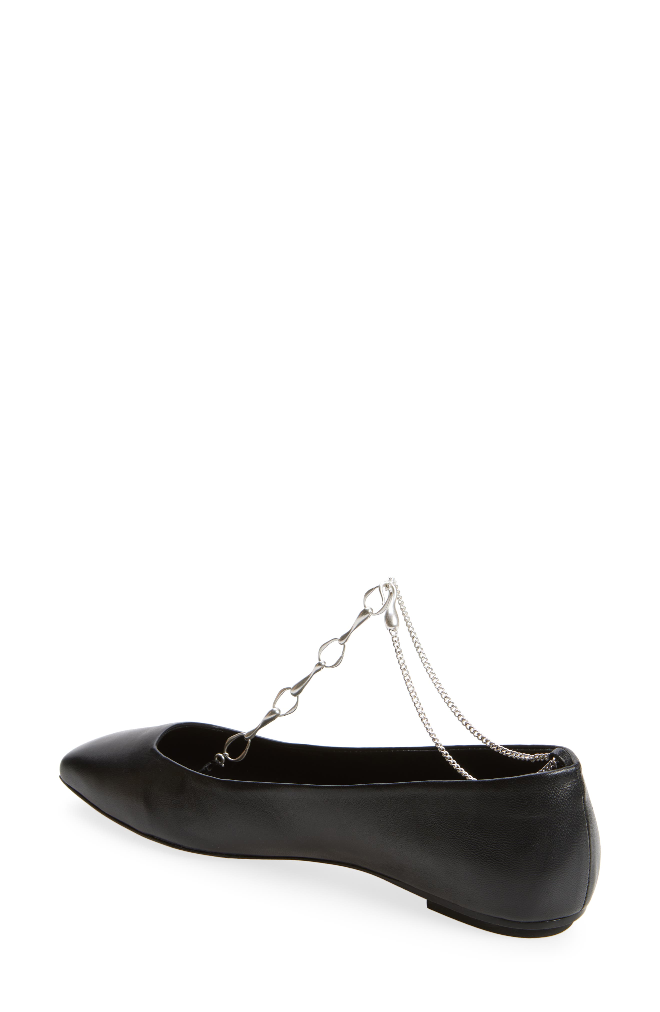 Cult Gaia Gia Chain Flat, Alternate, color, Black