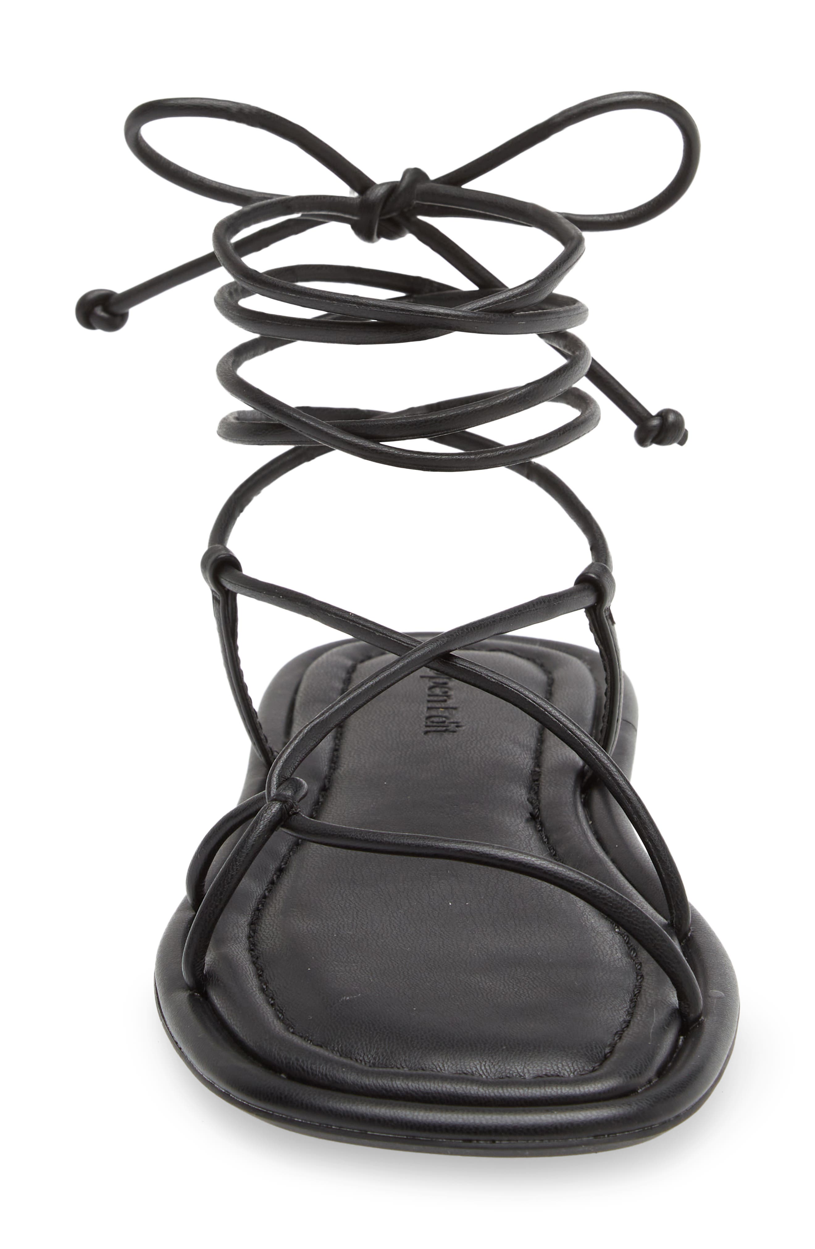 Open Edit Tracee Ankle Tie Sandal, Alternate, color, 