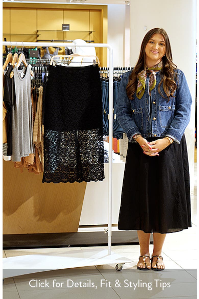 Lace Midi Skirt video