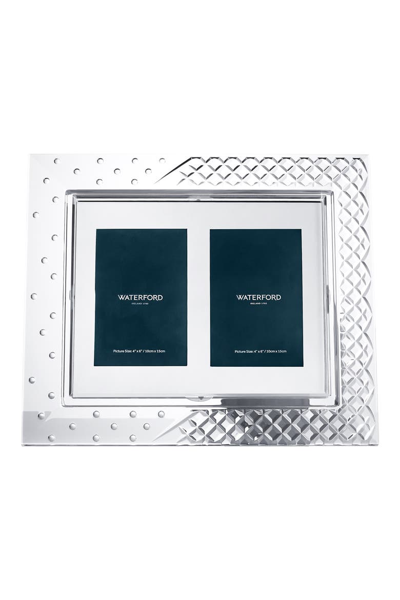 Celebrations Double Mount Crystal Frame, Main, color, NO COLOR