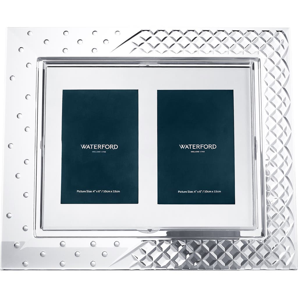 Waterford Celebrations Double Mount Crystal Frame In Metallic