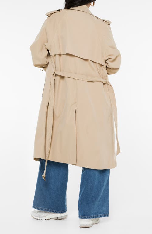 Princess Polly Westwind Trench Coat In Beige