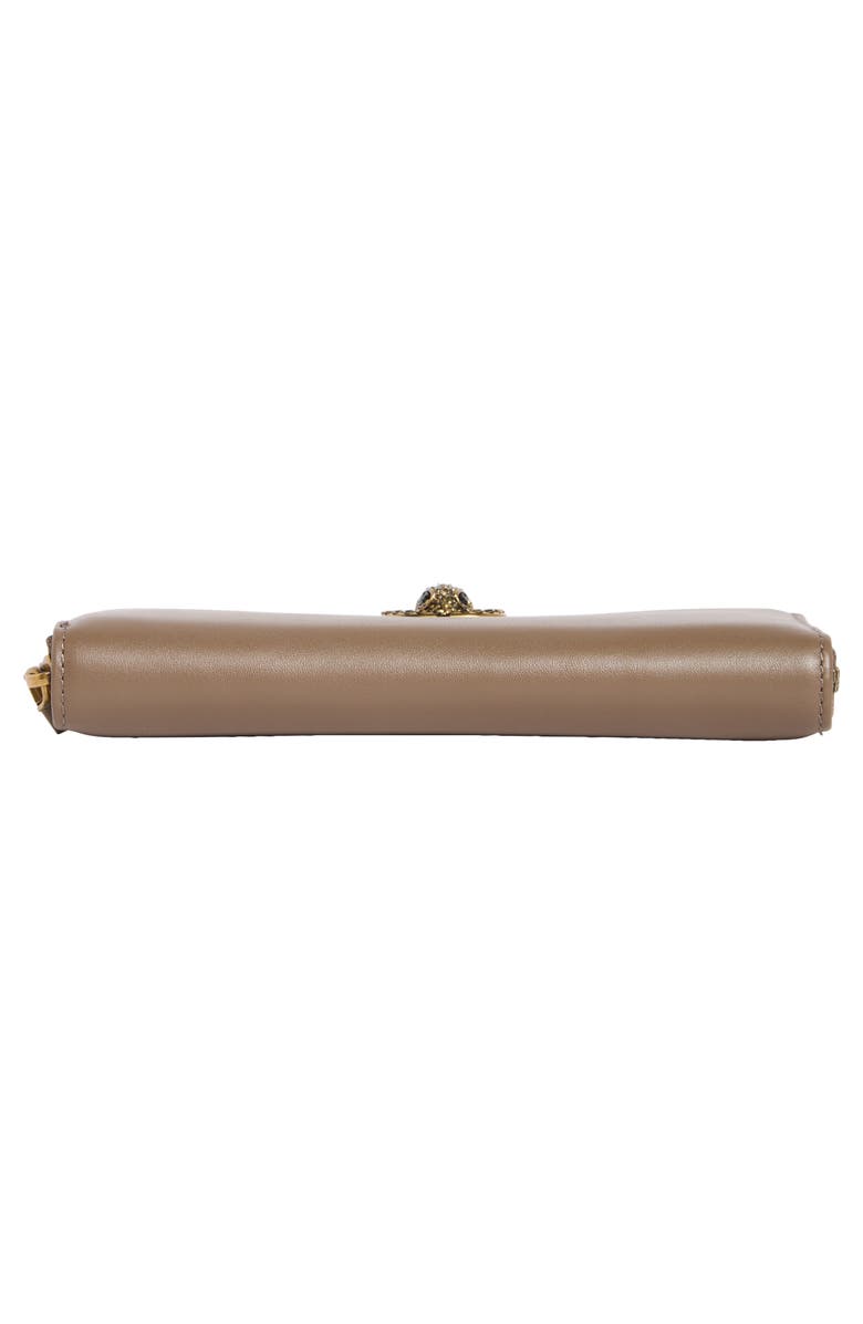 Kurt Geiger London Chelsea Zip Around Leather Wallet, Alternate, color, Taupe Combo
