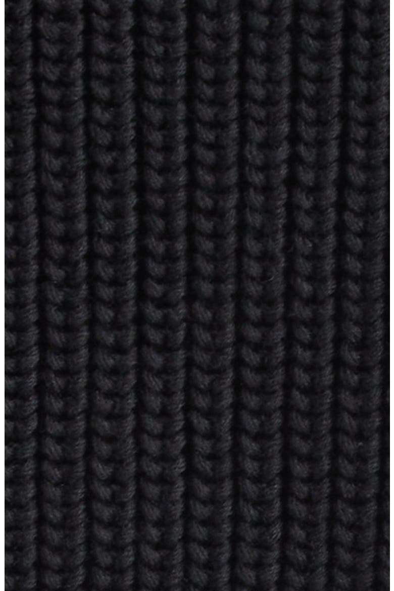Knit & Quilted Down Vest, Alternate, color, BLACK