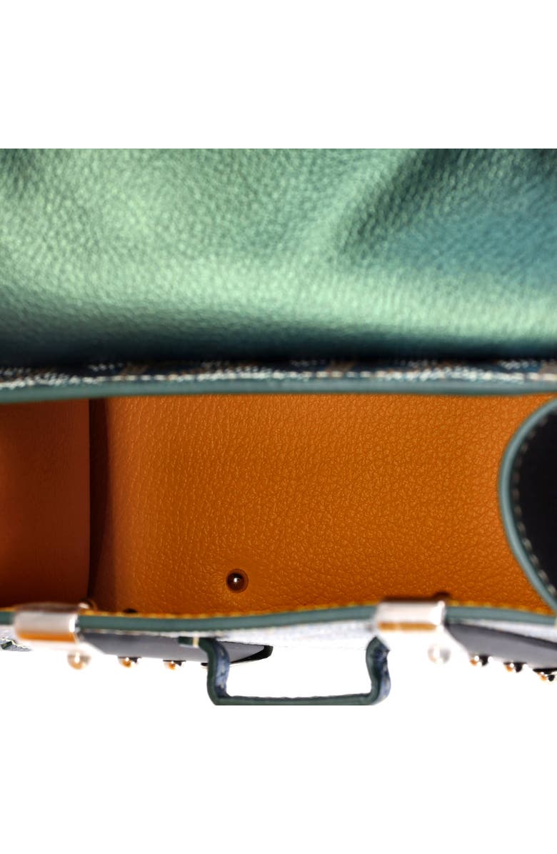 Pre-Owned Goyard Structured Saigon Top Handle Bag Coated Canvas with Leather Nano, Alternate, color,