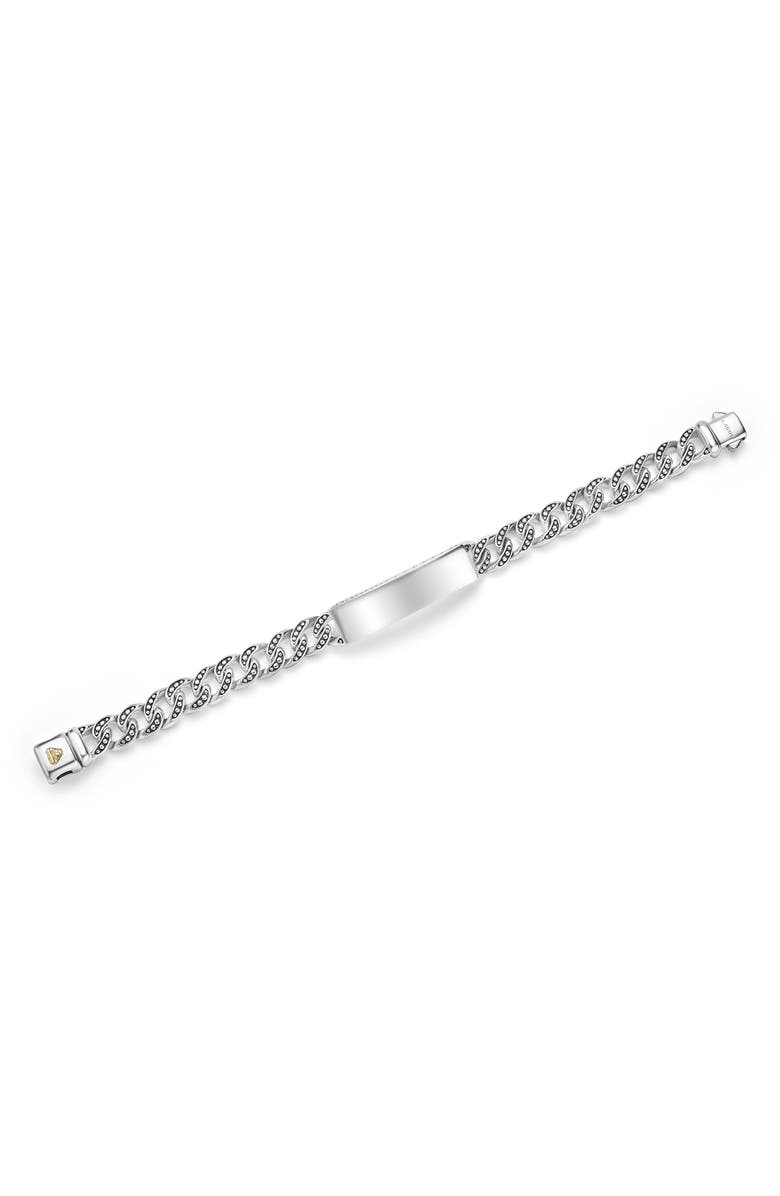LAGOS Men's Anthem ID Curb Chain Bracelet, Alternate, color, Silver