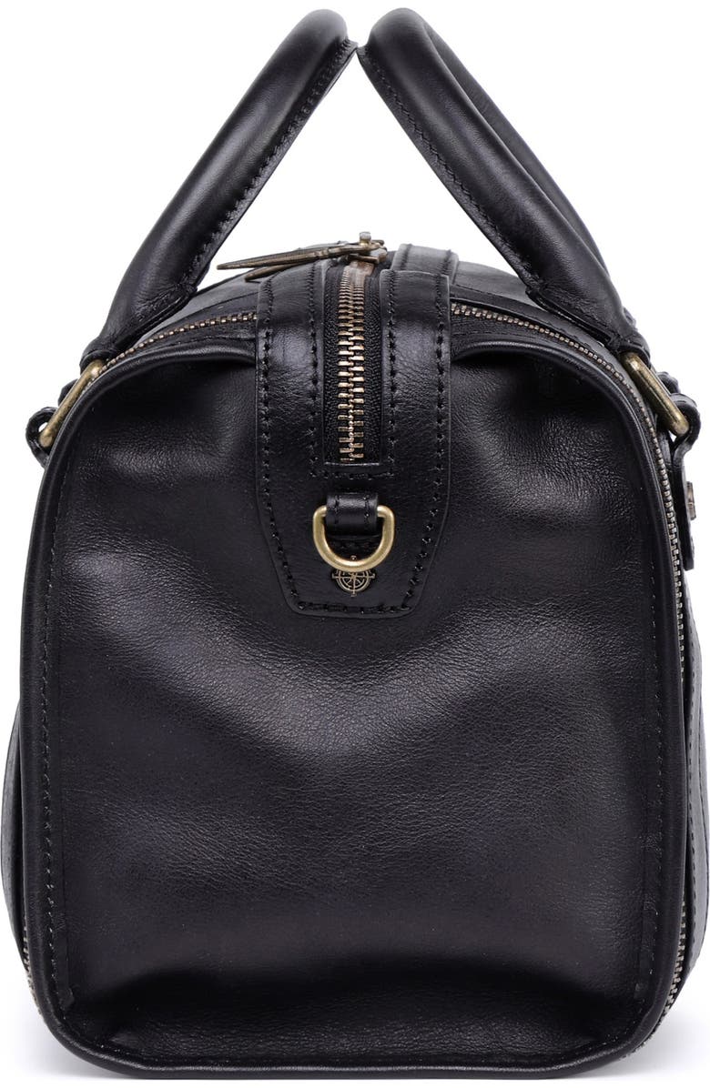 OLD TREND Mini Trunk Leather Crossbody Bag, Alternate, color, Black