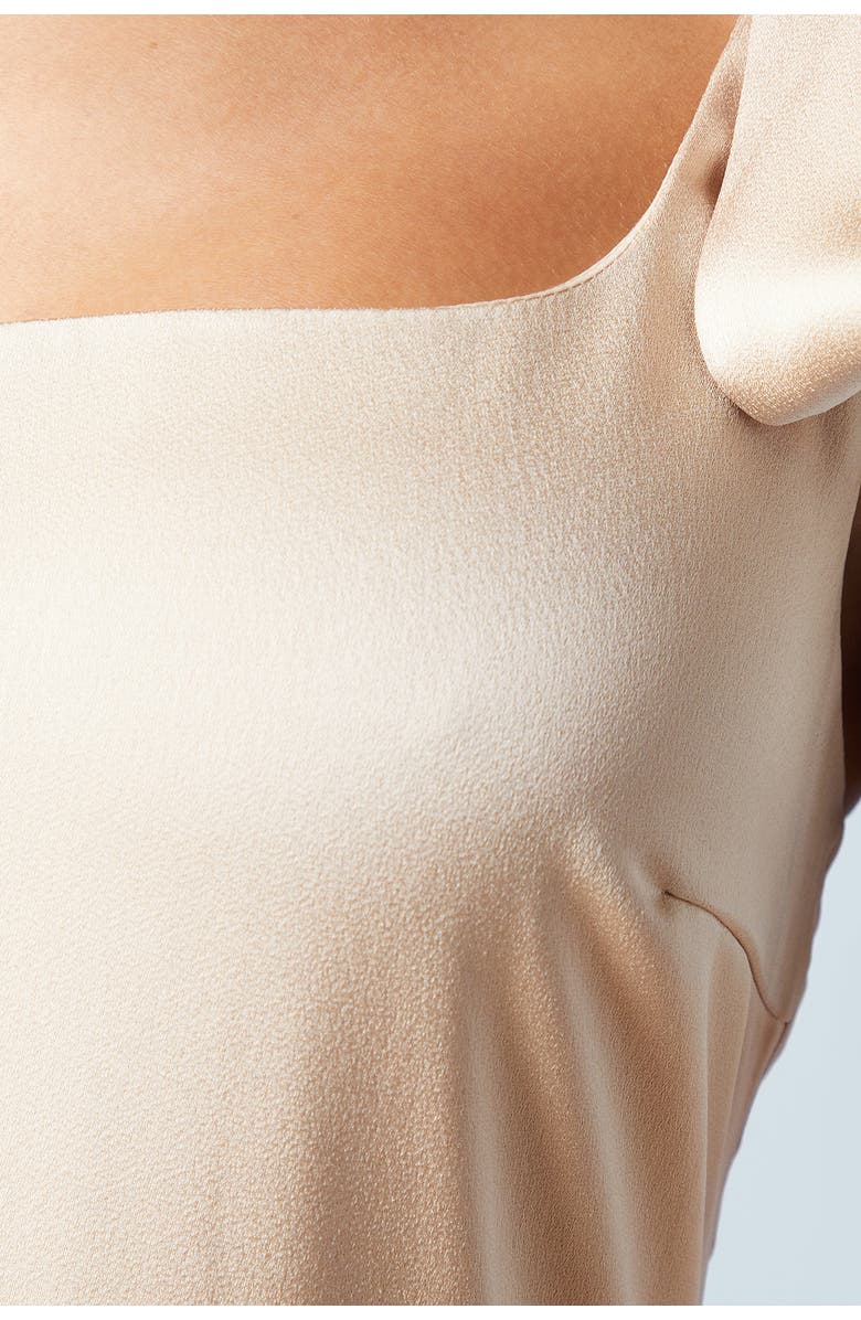 Oasis Satin Midi Bridesmaid Dress, Alternate, color, 