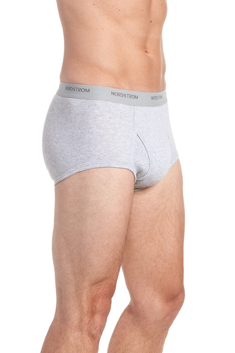 4-Pack Supima® Cotton Briefs, Alternate, color, BLACK/ NAVY/ GREY