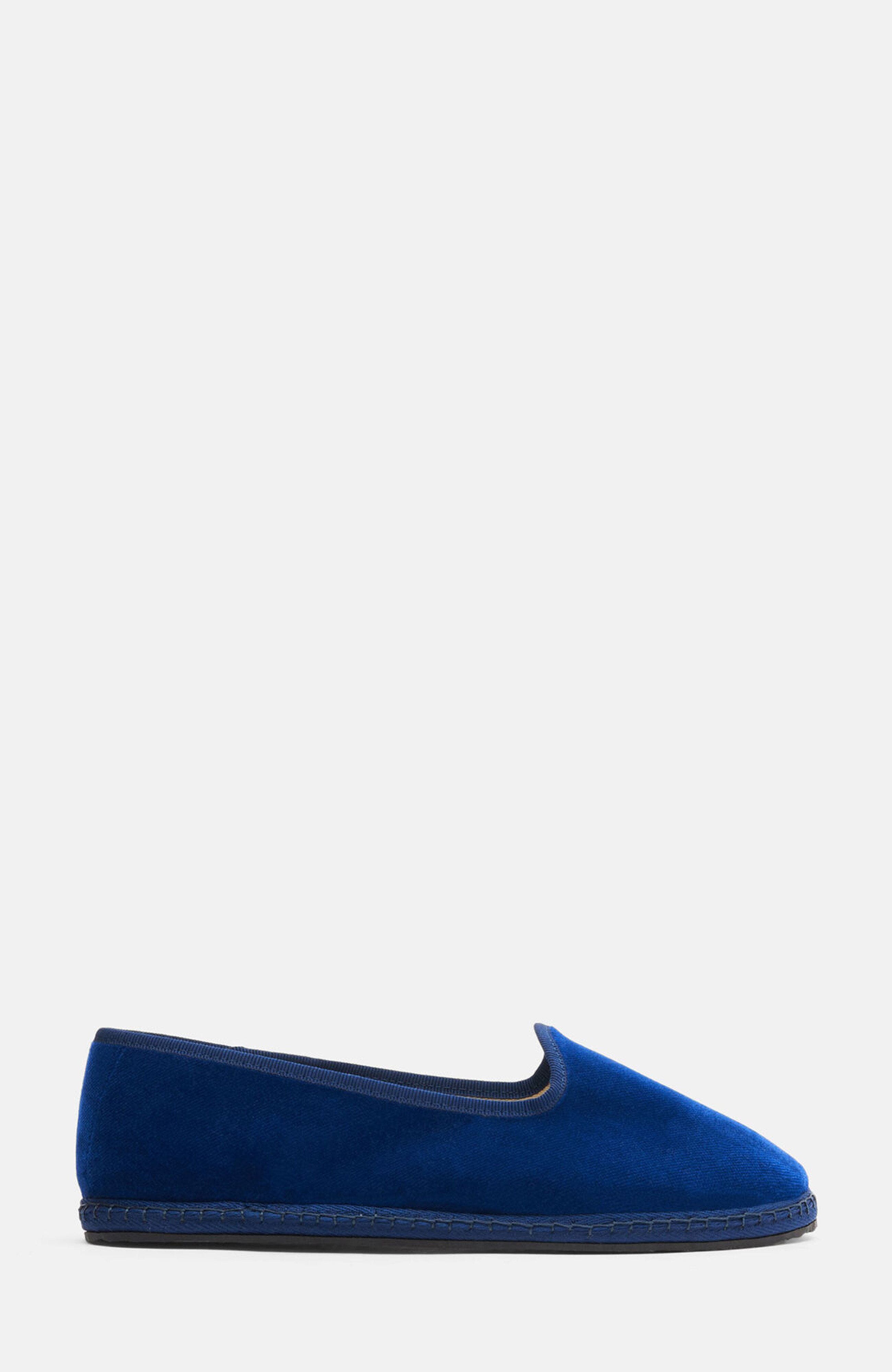 Valentina Loafers, Alternate, color, Blue - velvet