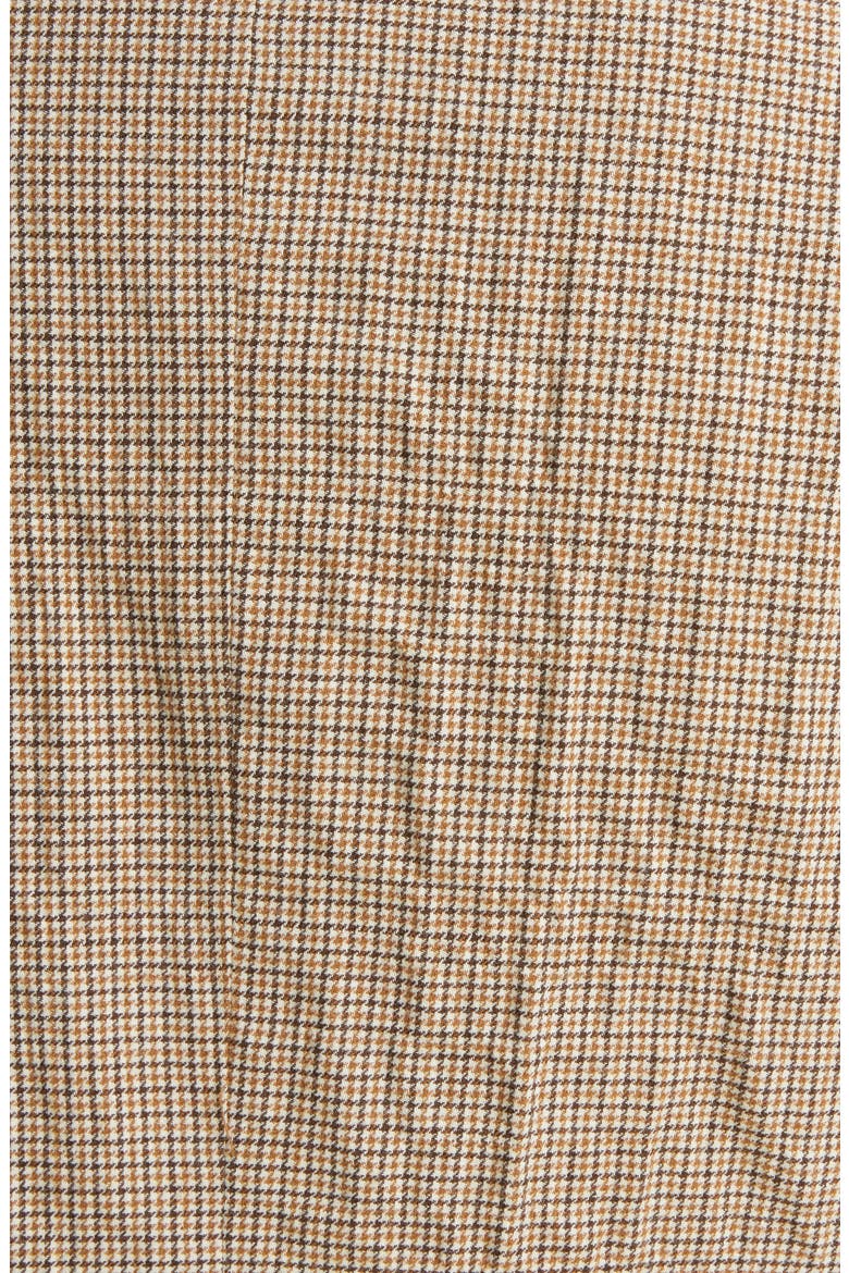 Houndstooth Rumpled Wool Jacket, Alternate, color, DARK CAMEL