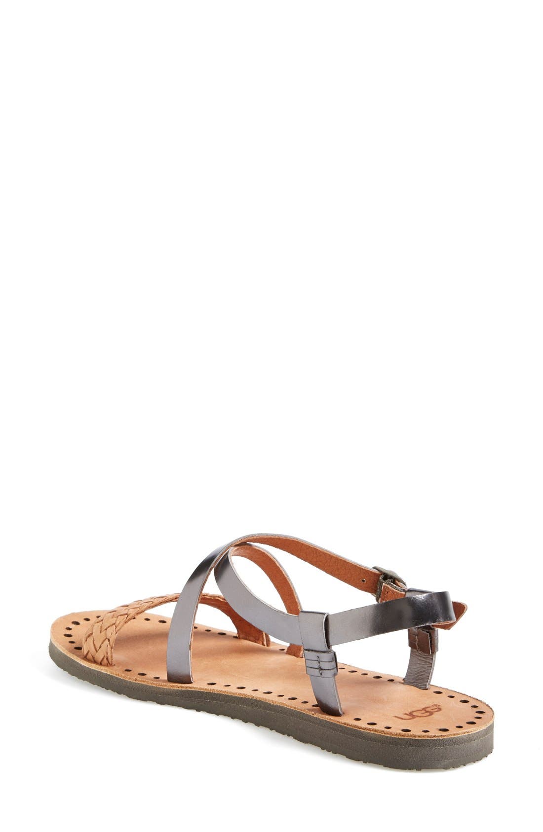 'Jordyne' Sandal, Alternate, color, PEWTER