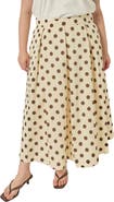 English Factory Polka Dot Pleated Midi Skirt