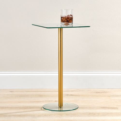 Idesign Square Drink Table In Transparent