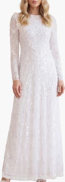 Needle & Thread Freya Long Sleeve Gown