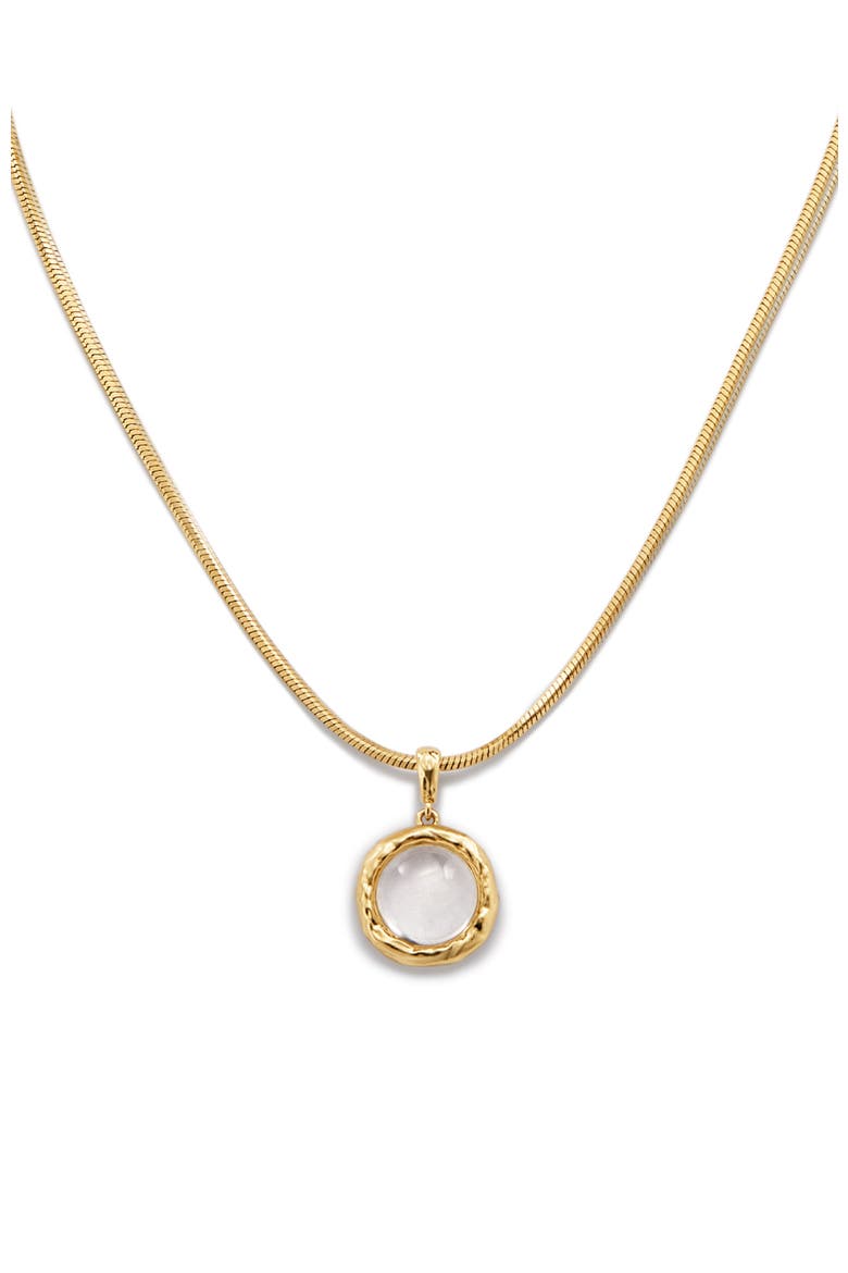 Aeolian Whispers Pendant Necklace, Main, color, Gold & Crystal Clear
