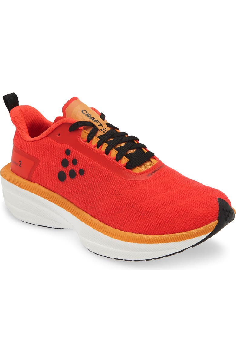 Craft Endurance 2 Running Shoe, Main, color, Inferno/Sour