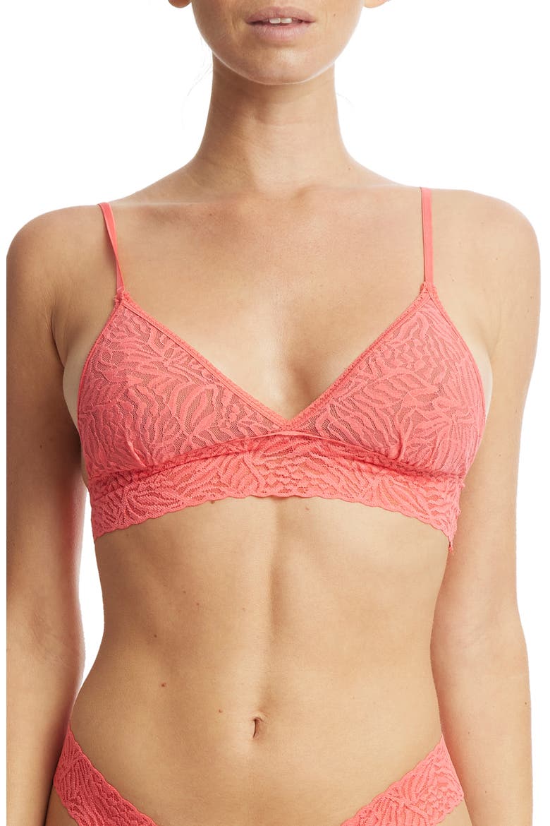 Animal Max Lace Padded Bralette, Alternate, color, WILD CARD RED