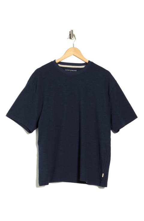 Textured Boxy Knit T-Shirt