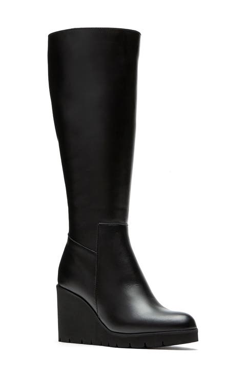 Goup Waterproof Knee High Wedge Boot (Women)