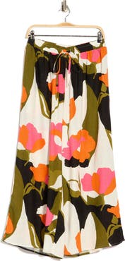 Vince Camuto Crop Linen Blend Pants