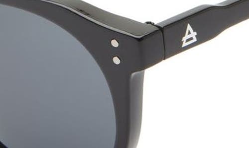 Aire Nucleus 52mm Round Sunglasses In Black