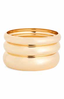 3-Pack Smooth Bangle Set