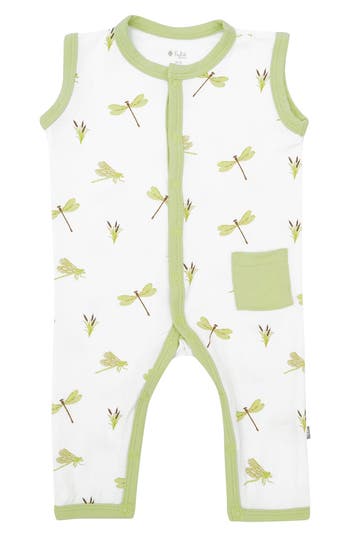 Kyte Baby Dragonfly Romper In Green