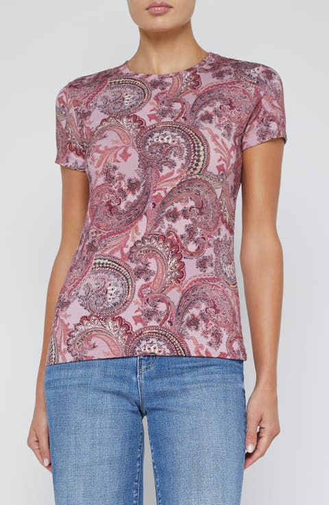Ressi Paisley Print T-Shirt