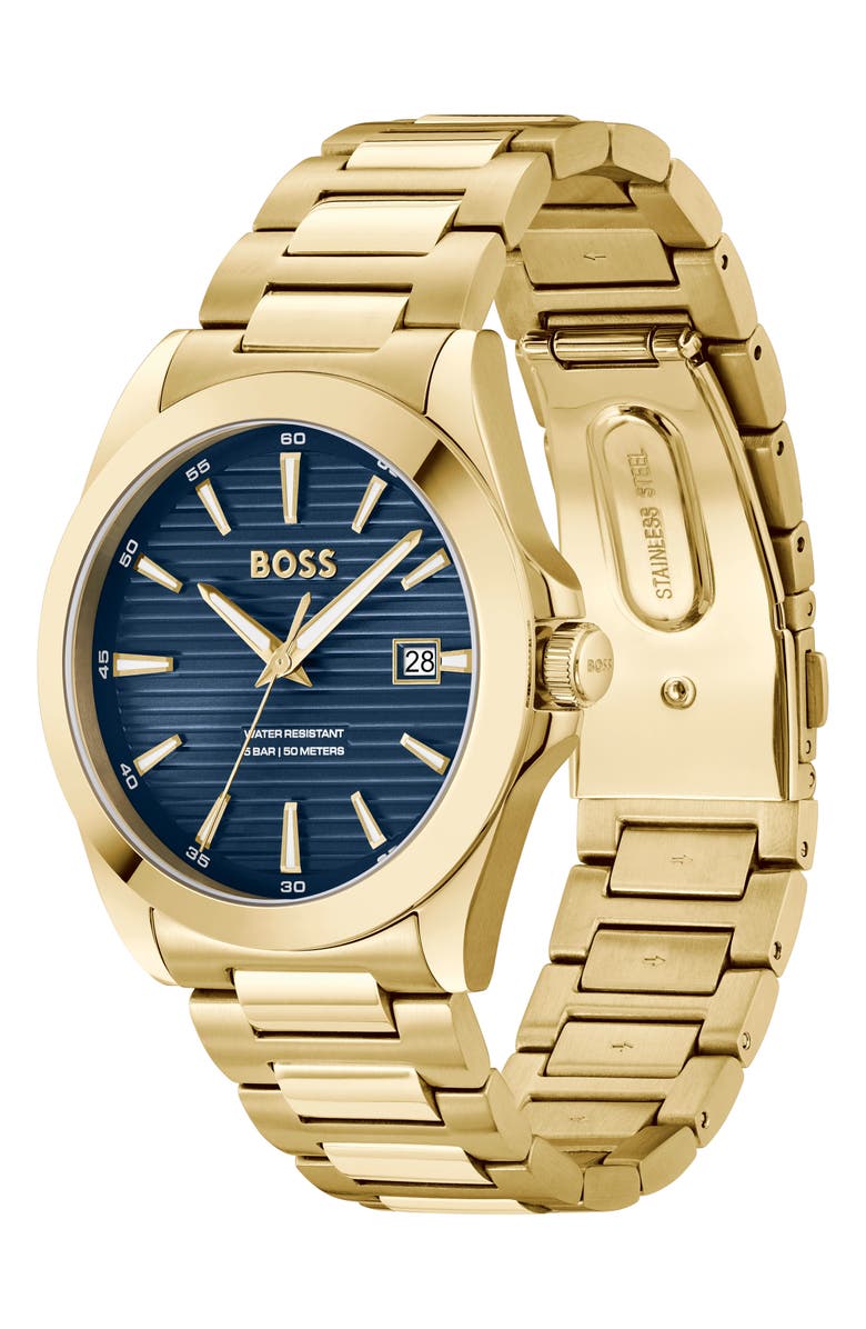 BOSS Strike Bracelet Watch, 41mm, Alternate, color, 
