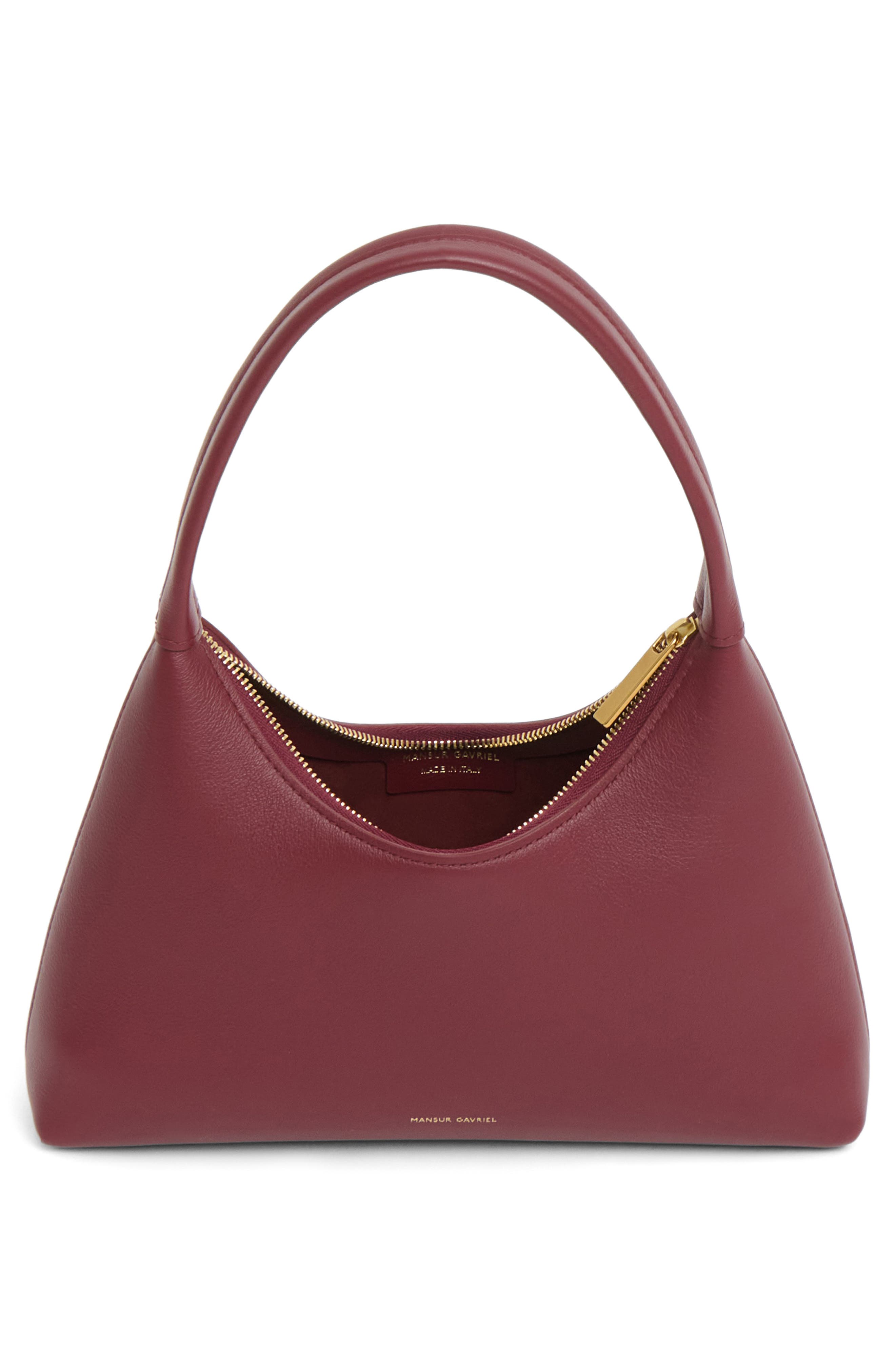 Mini Candy Leather Hobo Bag, Alternate, color, OXBLOOD