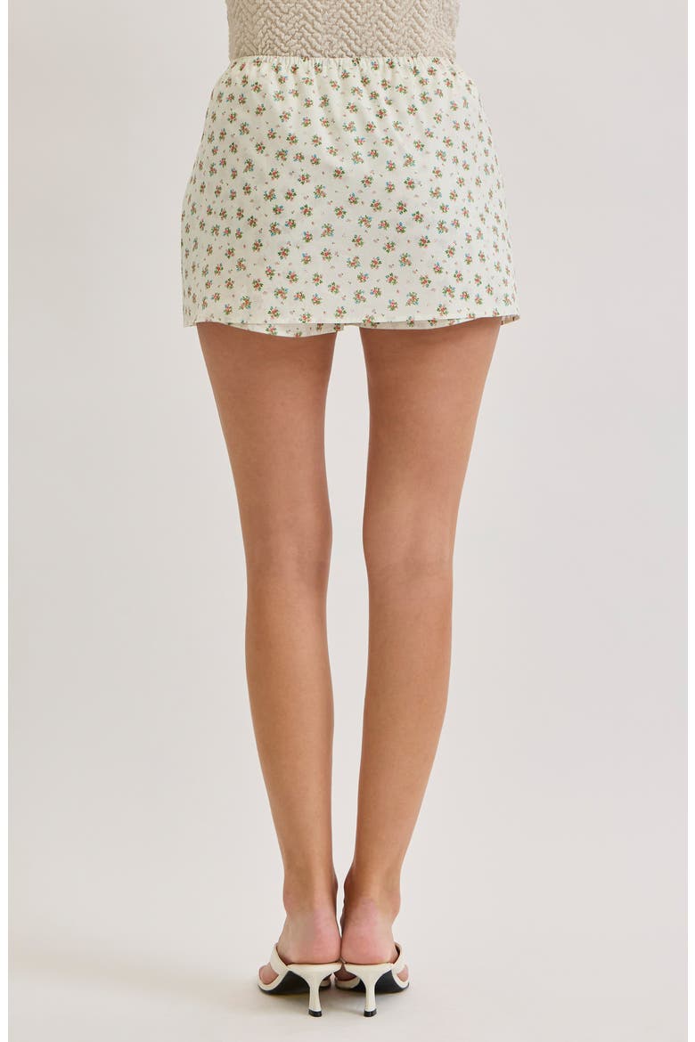 Sienna Ditsy Floral Overlay Mini Shorts, Alternate, color, SPRIGGED FLORAL