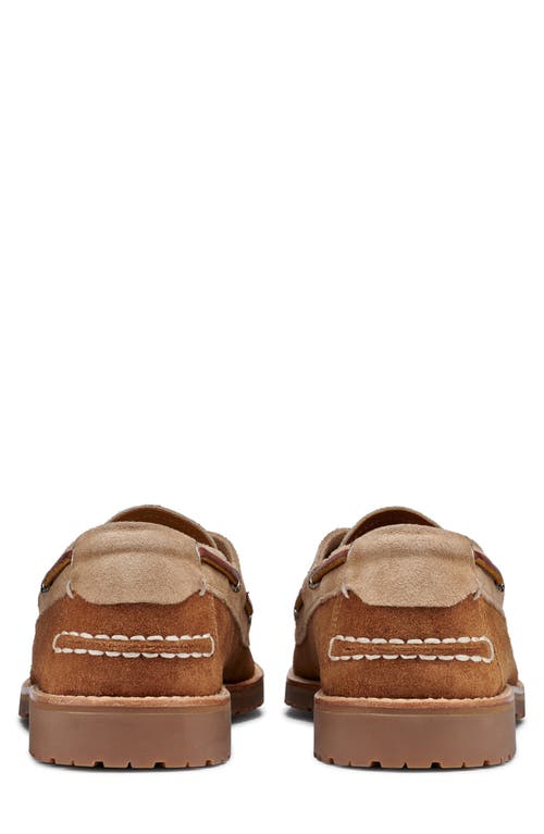 G.h.bass Hampton Boat Shoe In Tan Combo