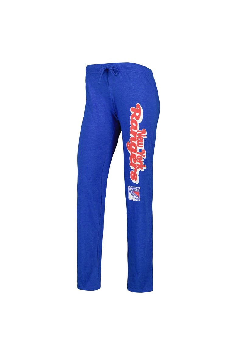 Women's Concepts Sport Heather Red/Heather Blue New York Rangers Meter Muscle Tank Top & Pants Sleep Set, Alternate, color, Blue