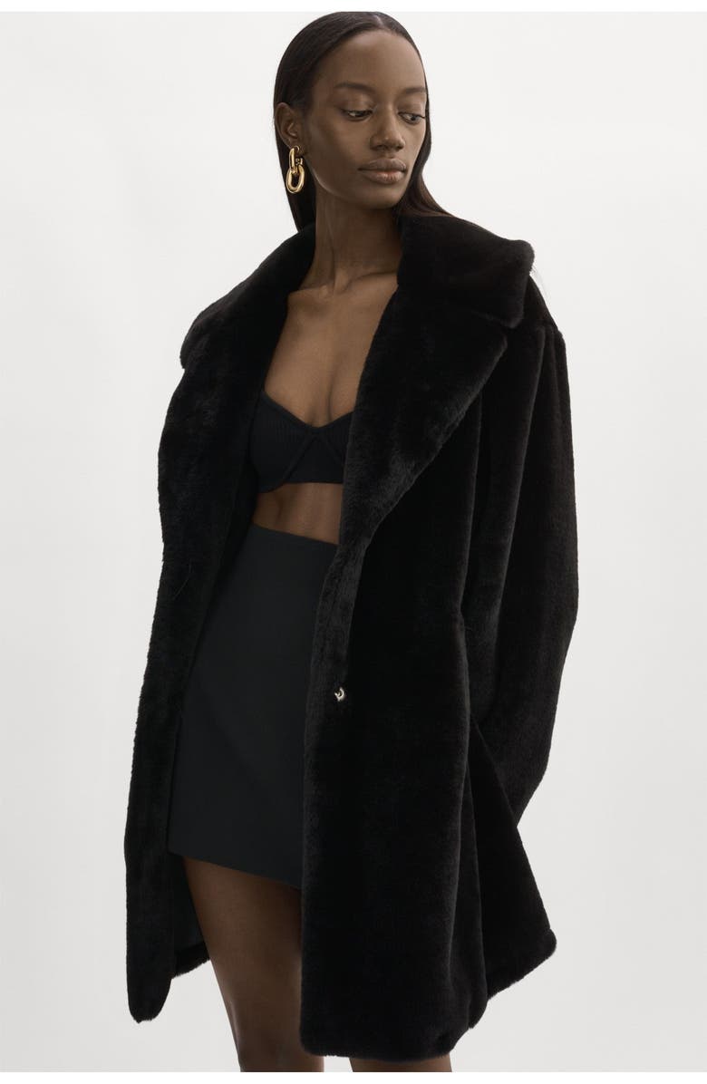 LAMARQUE Linnea | Faux Fur Coat, Main, color, Black