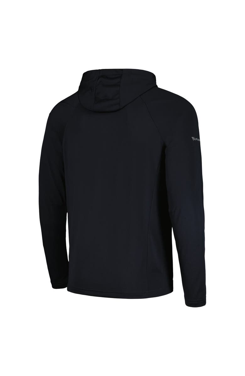 LEVELWEAR Men's Levelwear  Black Brooklyn Nets Zander Hoodie Raglan Quarter-Zip Top, Alternate, color, Black