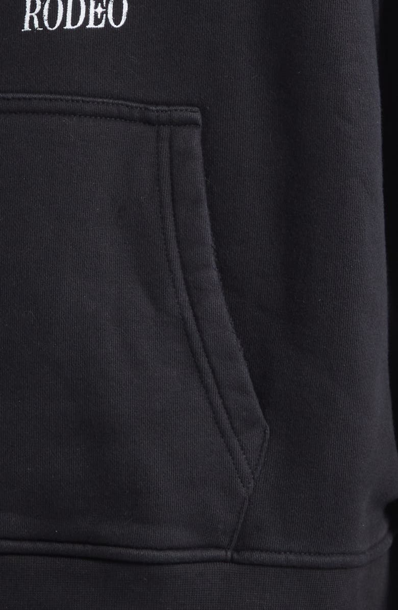 MIDNIGHT RODEO Cigarette Psychology Graphic Hoodie, Alternate, color, Black