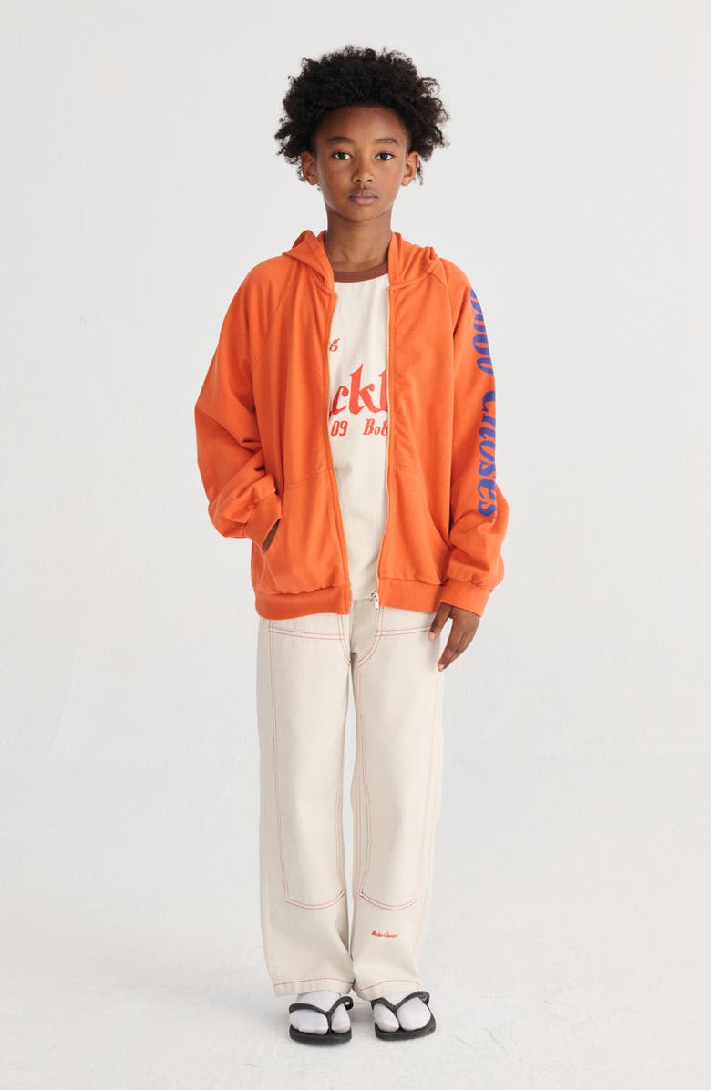 Bobo Choses Kids' Organic Cotton Twill Pants, Alternate, color, Offwhite