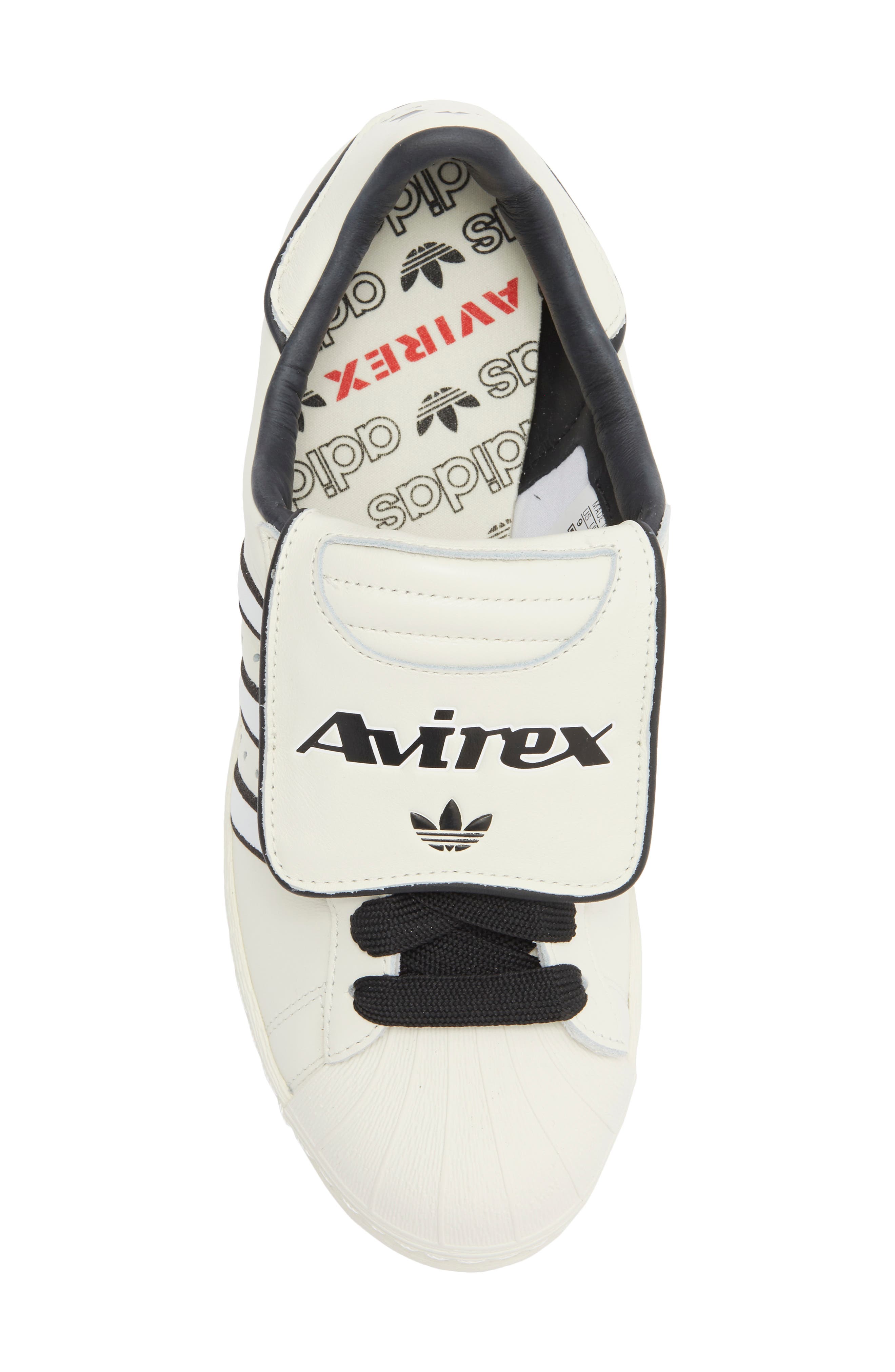 adidas Avirex Superstar Sneaker, Alternate, color, Off White