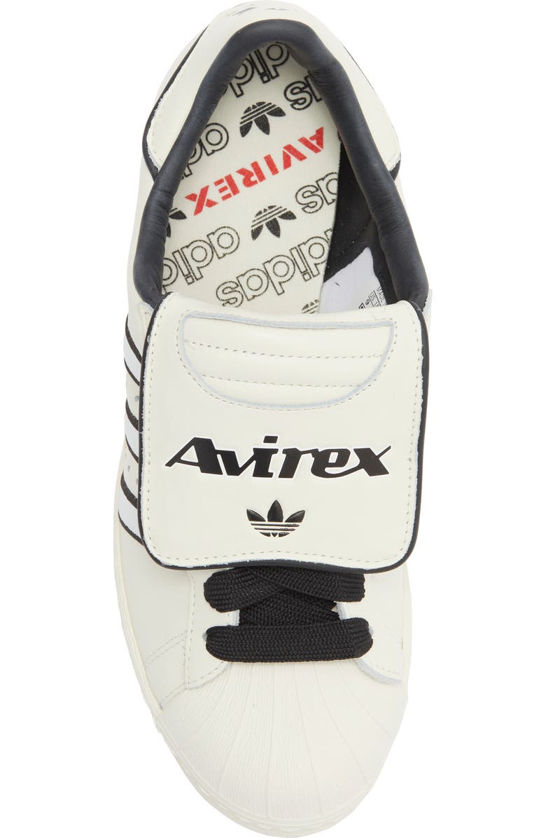 adidas Avirex Superstar Sneaker, Alternate, color, Off White