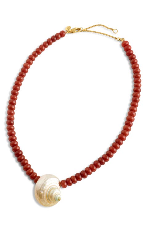 Shell Beaded Choker Necklace
