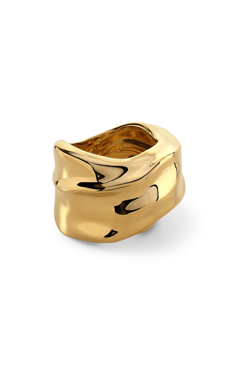 Monica Vinader Nomade Bold Ring, Main, color, 18K Gold Vermeil