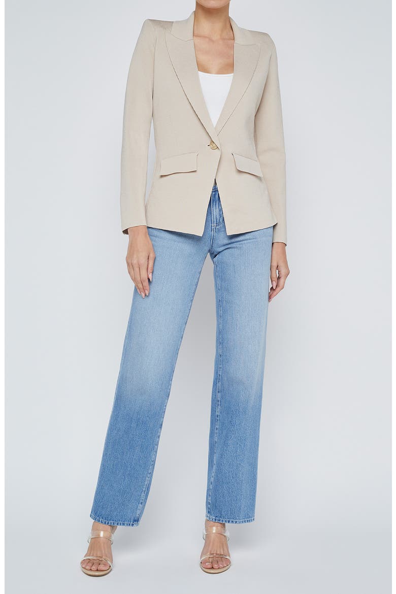 Chamberlain Knit Blazer, Alternate, color, IVORY/ GOLD