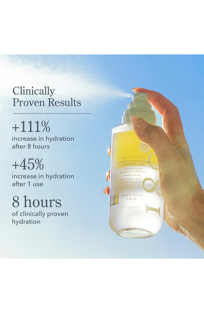 Beekman 1802 Milk Shake Hyaluronic Acid & Squalane Facial Toner Mist, Alternate, color, 