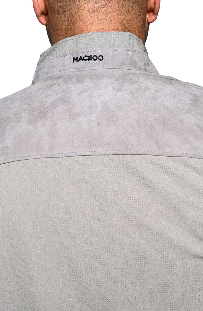 Maceoo Suede Trim Jacket, Alternate, color, Grey