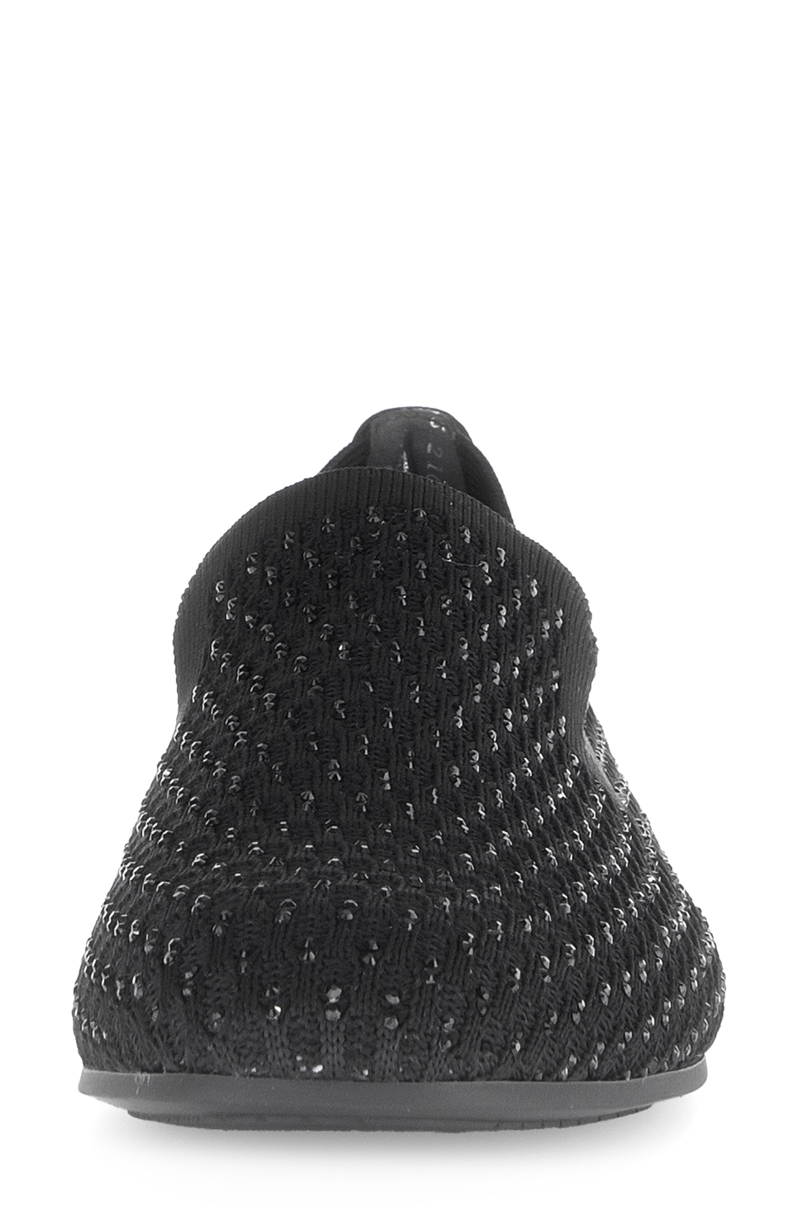 Gabor Rhinestone Knit Loafer, Alternate, color, 