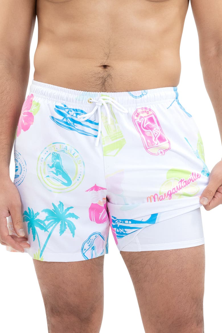 Margaritaville by Kenny Flowers - The Changes in Latitude - All-day Athleisure Short, Alternate, color, White