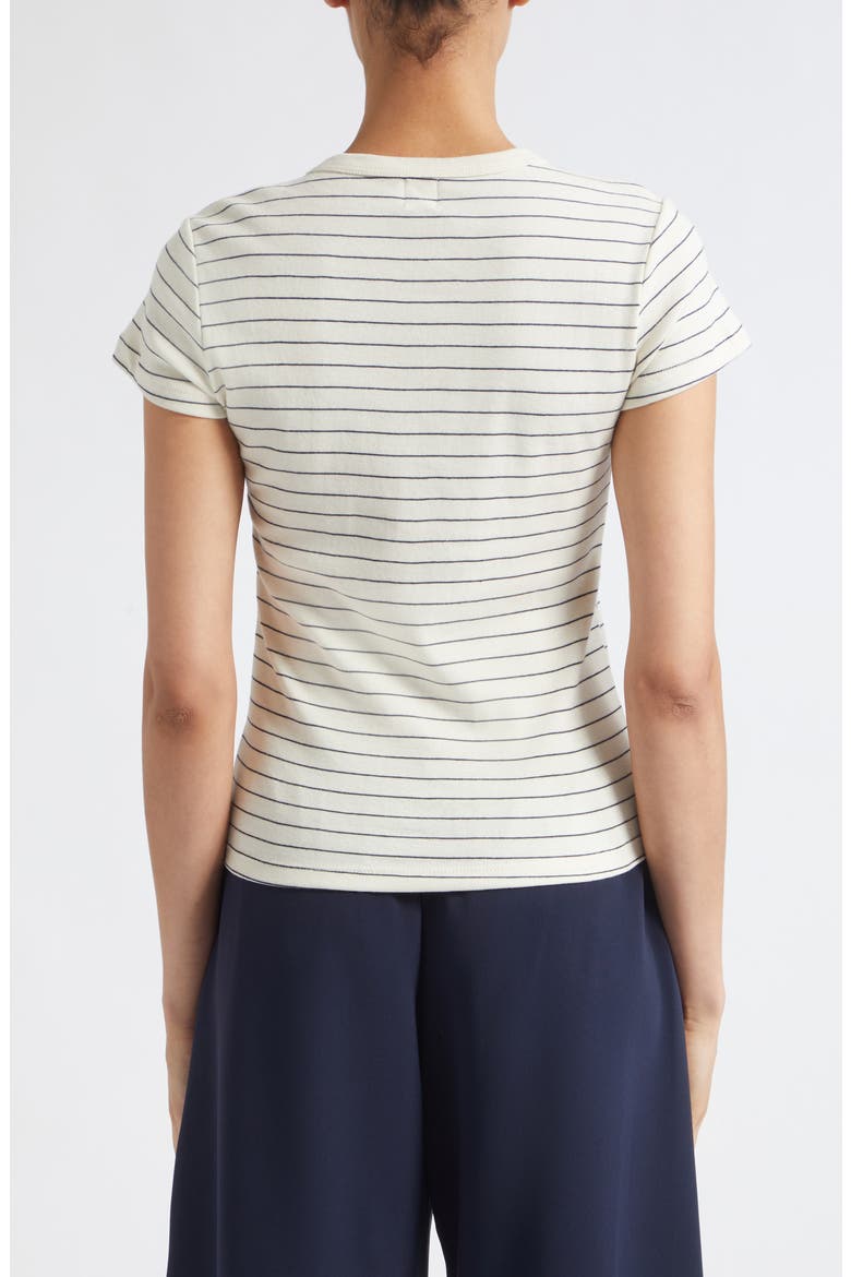 Nando Stripe Cotton T-Shirt, Alternate, color, NATURAL/ MIDNIGHT STRIPE