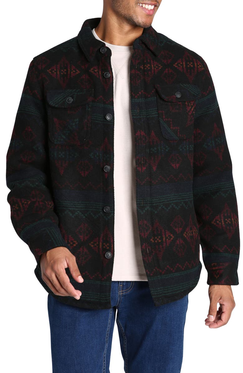 JACHS Fleece Lined Shirt Jacket, Main, color, 