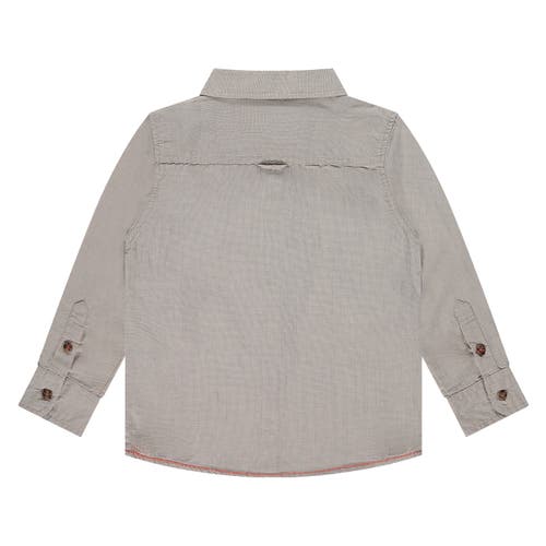 Stains And Stories By Babyface Button Up Dress Shirt In Gray